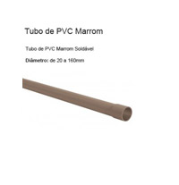 Tubo de PVC Marrom